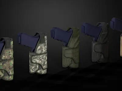 Holster Low-poly 3D model
