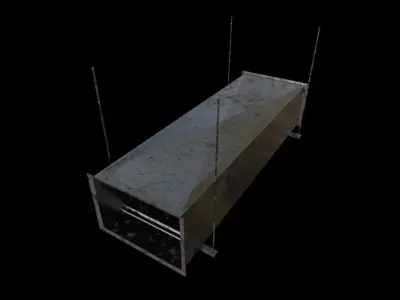 Modular Pipes Vents and Wires pack Low-poly 3D model