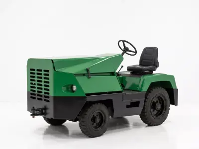 Clark CT50 Industrial Towing Tractor Low-poly 3D model