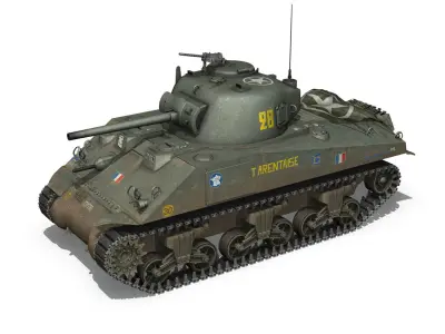 M4A2 Sherman - Tarentaise 3D model