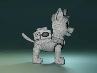 Chase paw patrol for minecraft 3D model