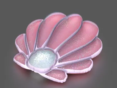 SHELL INFLATABLE MATTRESS Low-poly 3D model