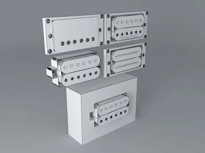 Guitar Parts Free 3D model