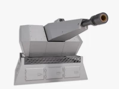 35MM Oerlikon Millenium Gun 3D model 3D model