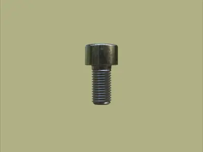 Steel Stained M6 Torx T30 Cap Bolt with PBR 4K 3D model