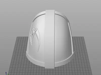 The Mandalorian Beskar Paulrons - Shoulder Armor - EZ 3D Print 3D print model