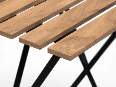 TARNO table black Low-poly 3D model