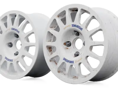 Gravel Rim 15 Low-poly 3D model