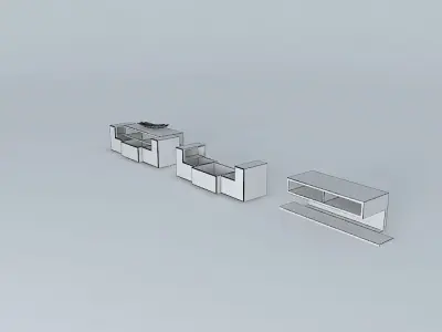 design-tv-meubel-empire three furniture pieces Free 3D model