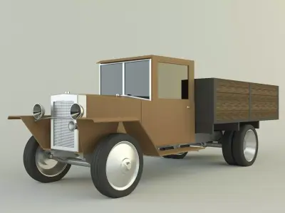 GAZ MM military vehicle 3D model