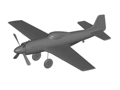 P51 mustang  3D model