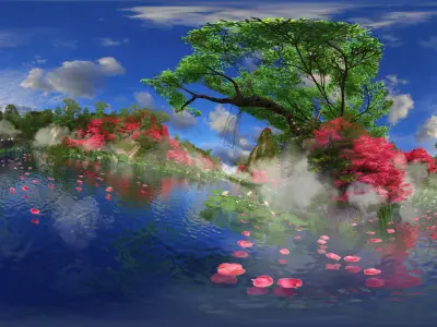 Forest traverses the wonders of primitive forests 3D model