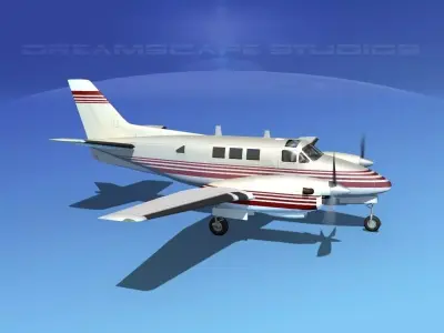 Beechcraft King Air C90 V03 3D model