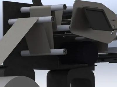 Paper Slitting Machine Free 3D model