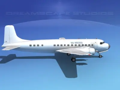 Douglas DC-6 Air America 3D model