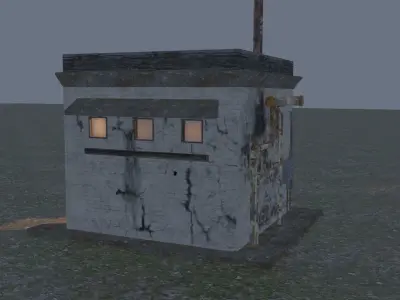 Generator Shed Free low-poly 3D model
