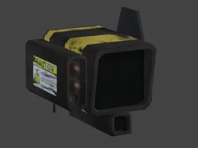 Flying Recon Robot - Game Ready Low-poly 3D model