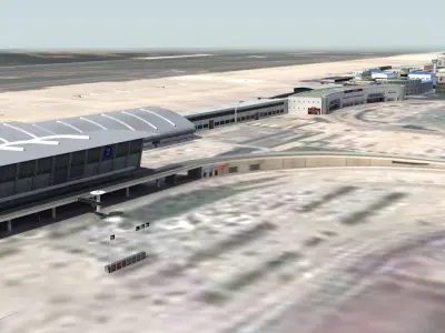 Xian International Airport China 3D model