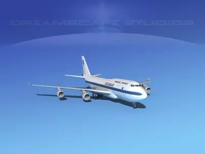 Boeing 747-400 Iceland Air 3D model