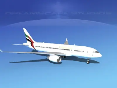 Boeing 787-8 Emirates 3D model