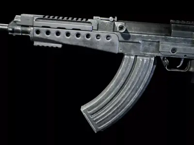 PBR - VZ-58 Tactical Assault Rifle - Game-Ready 3D Asset Low-poly 3D model