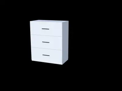 Small Wardrobe Free 3D model