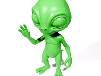 Friendly Alien 2 3D print model