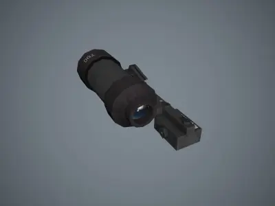 1P90 Scope Low-poly 3D model