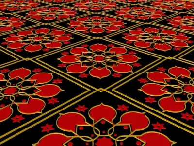 Islamic Pattern 02 Free low-poly 3D model