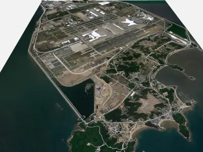 Incheon International Airport Republic of Korea 3D model