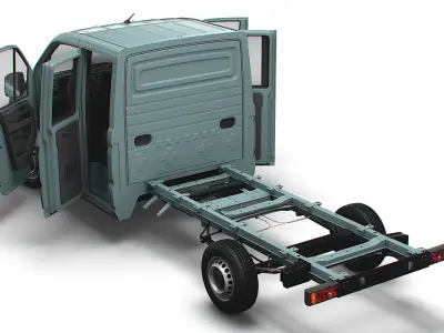 MAN TGE Chassis DoubleCab L2 HQInterior 2023 3D model