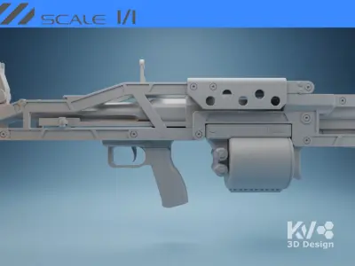KV-Death Stranding-Shotgun Lv 1 3D print model