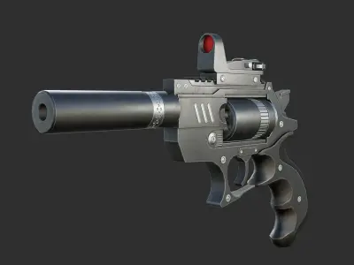 a Gun 3D model