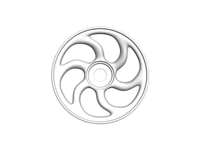 Car Rim Wheel 3D model