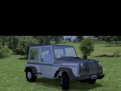 Jeep Wrangler-like 3d model inspired on Suzuki Vitara Santana 3D print model