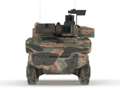 Boxer MRAV Low Poly Low-poly 3D model