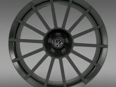 VW Polo R WRC Street rim 3D model