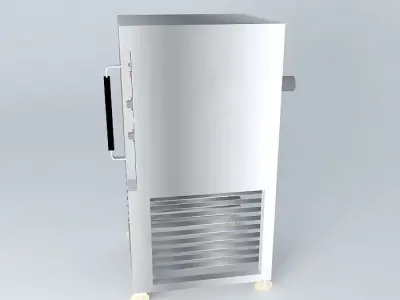 Kit stainless steel freezer Free 3D model