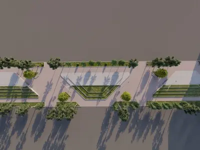 bolvar-park-public bolvar-Private Landscape 3D model