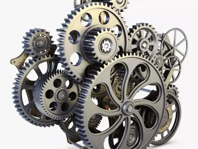 Gear mechanism v 1 3D model
