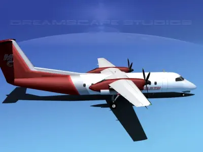 DeHavilland DHC-8-Q300 Marrin Charter 3D model