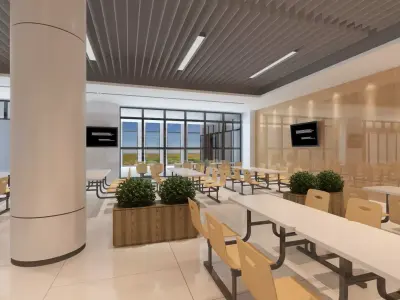 Dining Hall 3D model