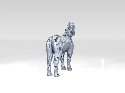Horse Dust Voronoi 3D model