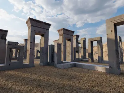 Historic city -Ancient City Persepolis 3D model