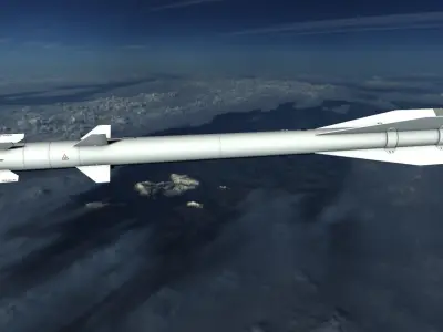 Vympel R60 Missile Low-poly 3D model