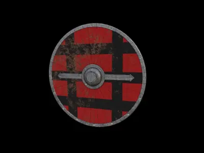 Shield Collection Low-poly 3D model