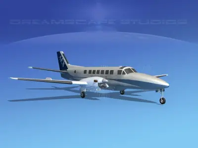 Beechcraft B99 Aero Express 3D model