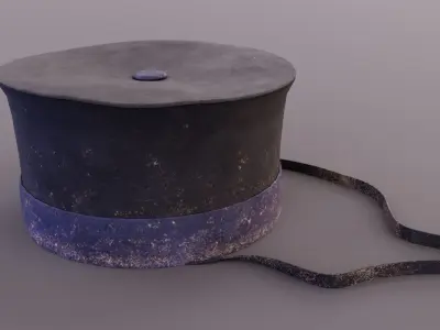 Royal Artillery Cap Low-poly 3D model