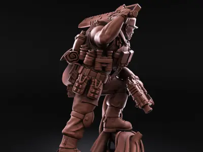Jungle Fighters - Officer of the Imperial Force 3D print model