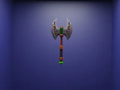 axe low poly 3D Low-poly 3D model